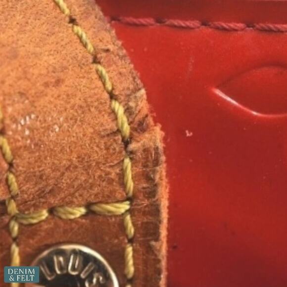 Louis Vuitton Reade PM Vernis Red Monogram Patent Leather Tote Bag Authentic - Picture 8 of 16